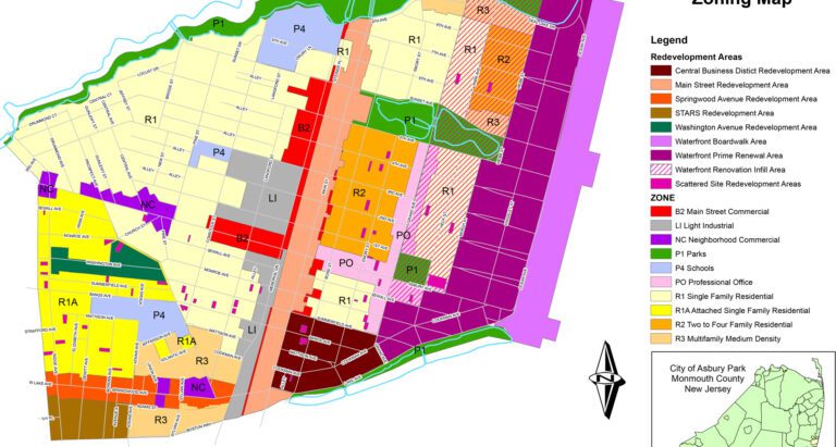 City of Asbury Park Zoning Map