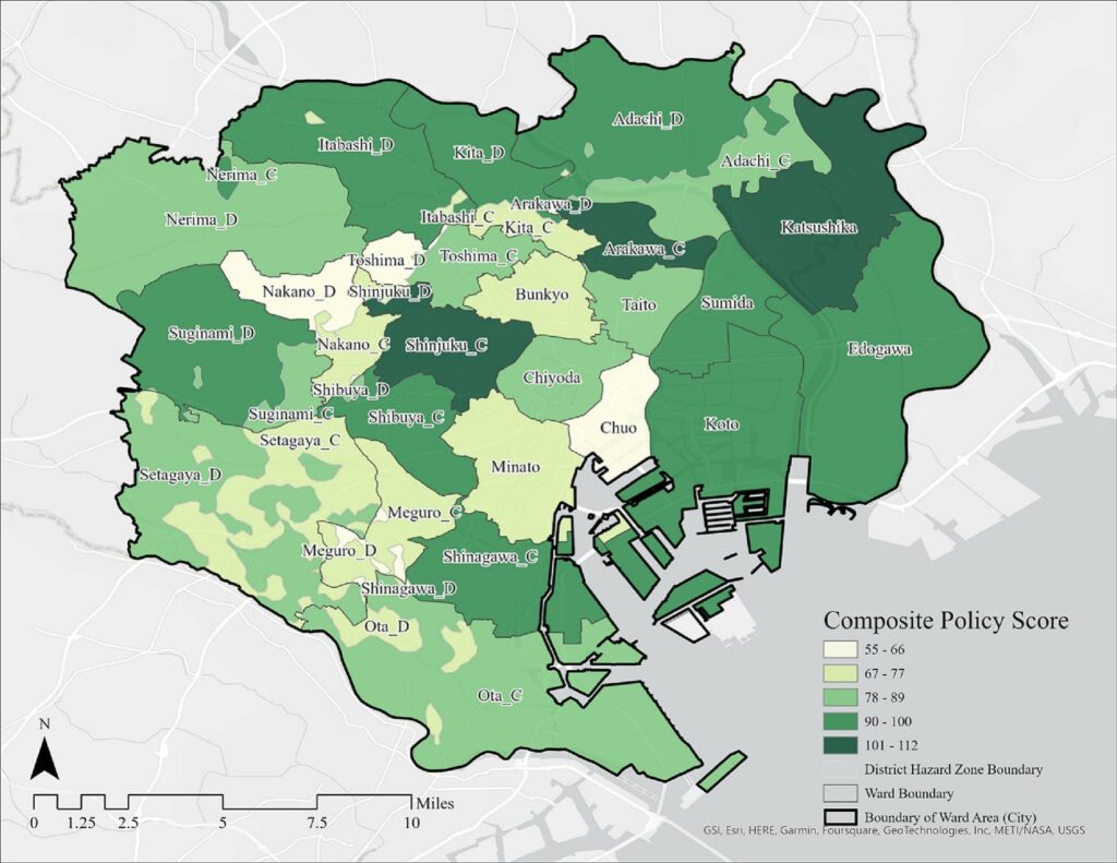 Plan Integration for Urban Extreme Heat: Evaluating the Impacts of Plans at Multiple Scales in Tokyo, Japan pg 8 figure